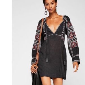 Free People All My Life Embroidered Tunic Dress
